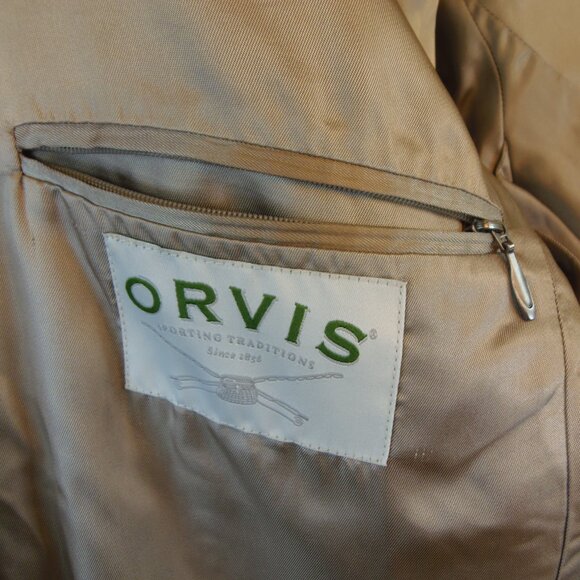 Vintage Orvis Mens 46 Olive Green Corduroy Jacket w/Elbow Pads Old Money ORVIS - Picture 3 of 16